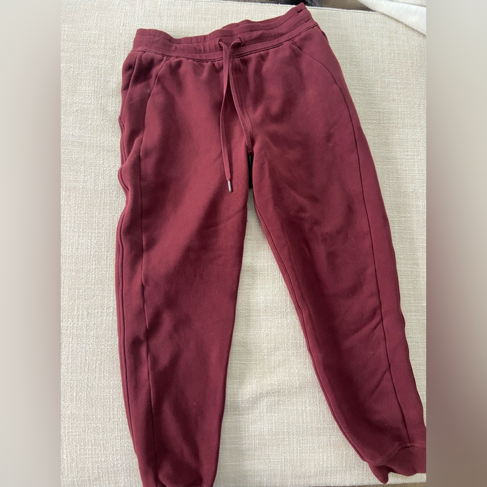 Lululemon Burgundy Jogger Pants